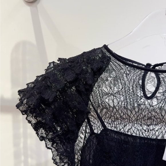 Authentic Dior Black Lace Blouse - Picture 3 of 9